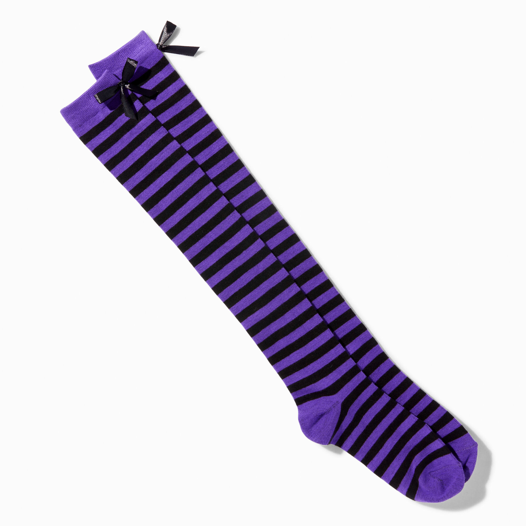 Purple over the knee socks top