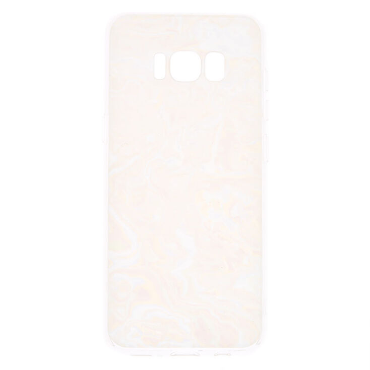 Claire's Coque de portable spirale irisée - Compatible avec Samsung Galaxy S8