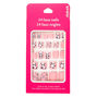 Panda Square Press On Faux Nail Set - Pink, 24 Pack,