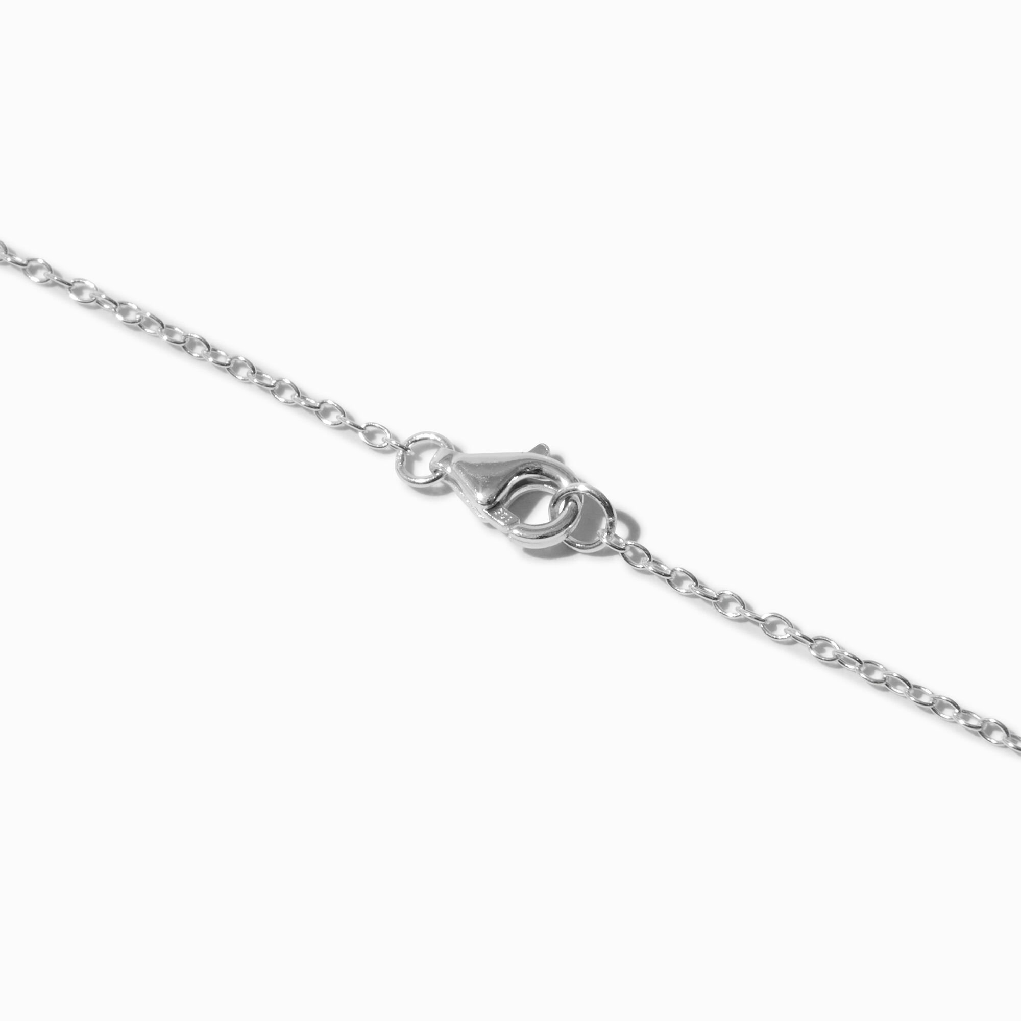 Hello Kitty® Crystal Sterling Silver Pendant Necklace,