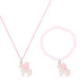 Claire&#39;s Club Fuzzy Unicorn Jewellery Set - Pink, 2 Pack,