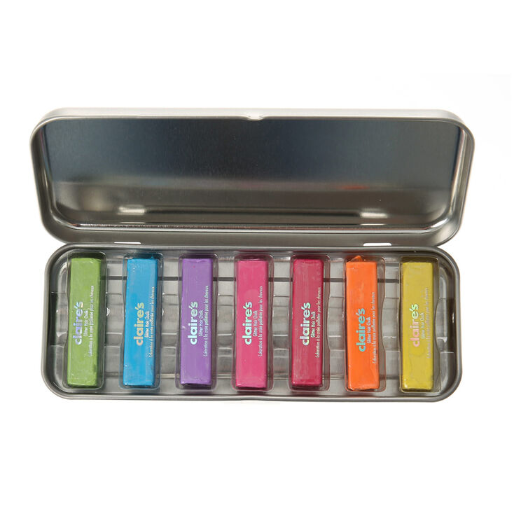 Glitter Hair Chalk Tin | Claire's