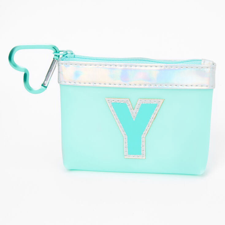 Blue Initial Coin Purse - Y,