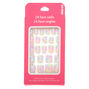 Mermaid Scale Press On Faux Nail Set - 24 Pack,