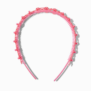 Claire&#39;s Club Pink Bow Headband,