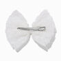 Claire&#39;s Club White Rose Hair Bow Clip,