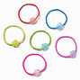 Claire&#39;s Club Rainbow Flower Hair Ties - 6 Pack,