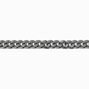 Silver-tone Stainless Steel 6MM Curb Chain Bracelet,