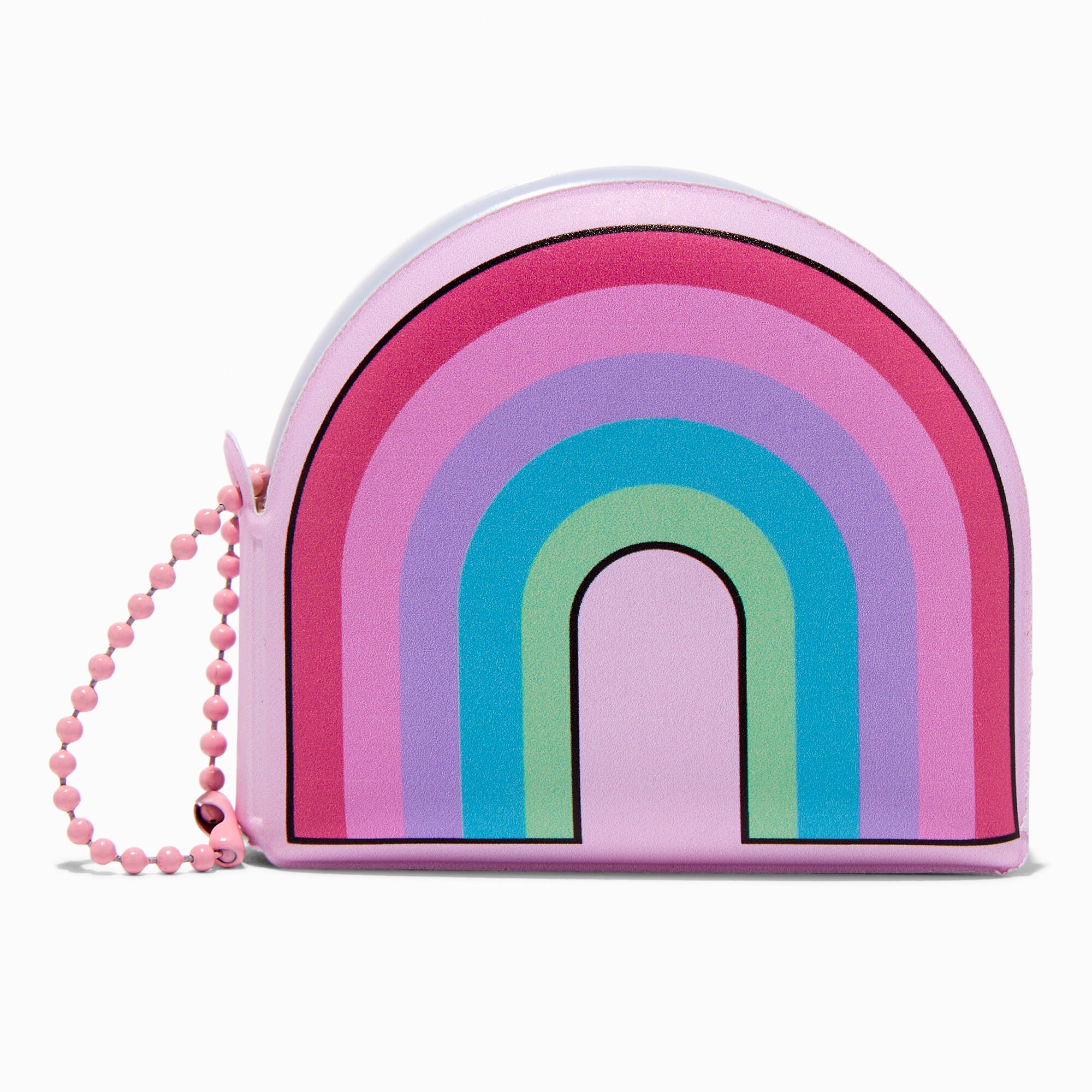 View Claires Squish Mini Diary Keychain Rainbow information