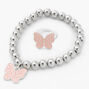 Claire&#39;s Club Silver Butterfly Jewelry Set - 3 Pack,