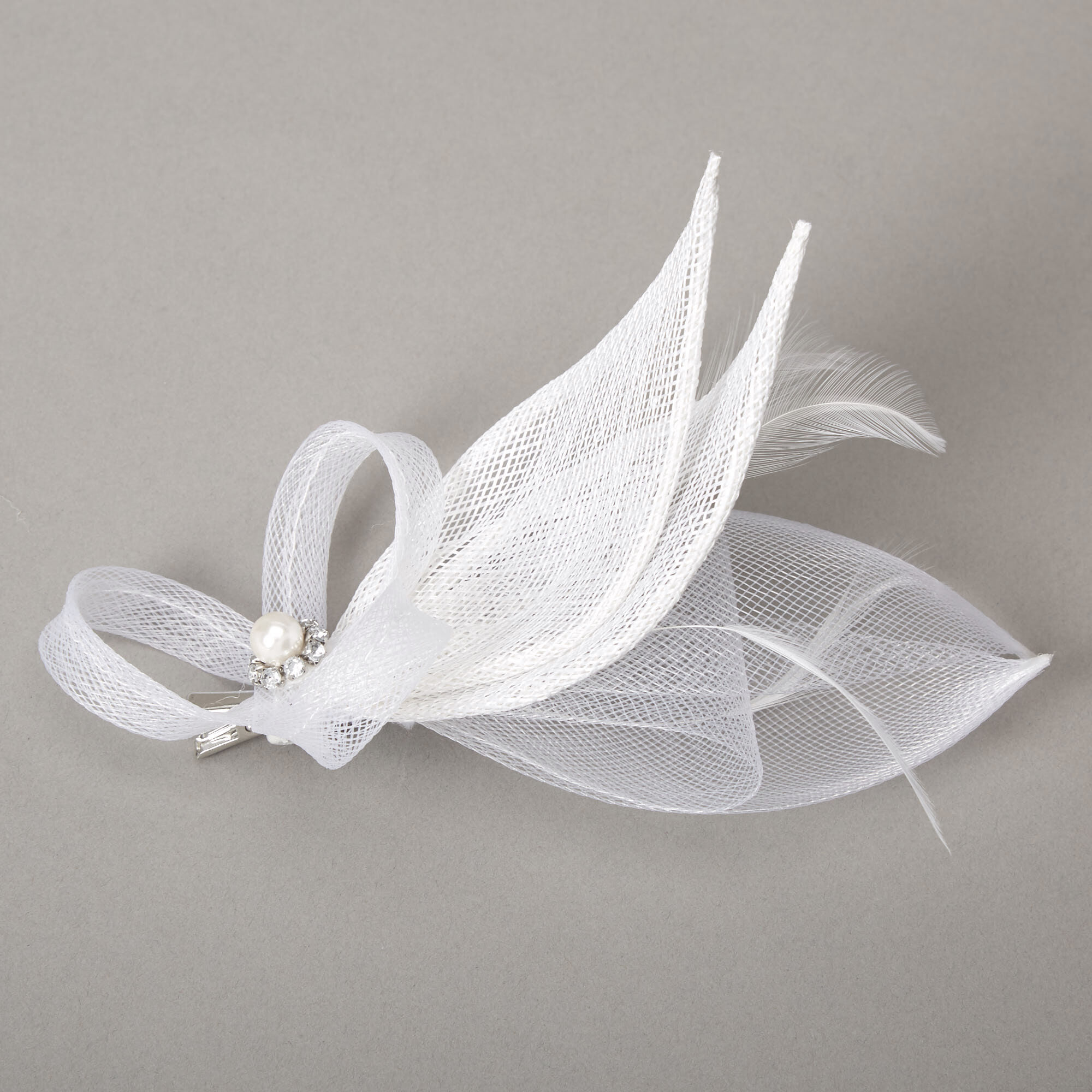 White hair fascinator new arrivals