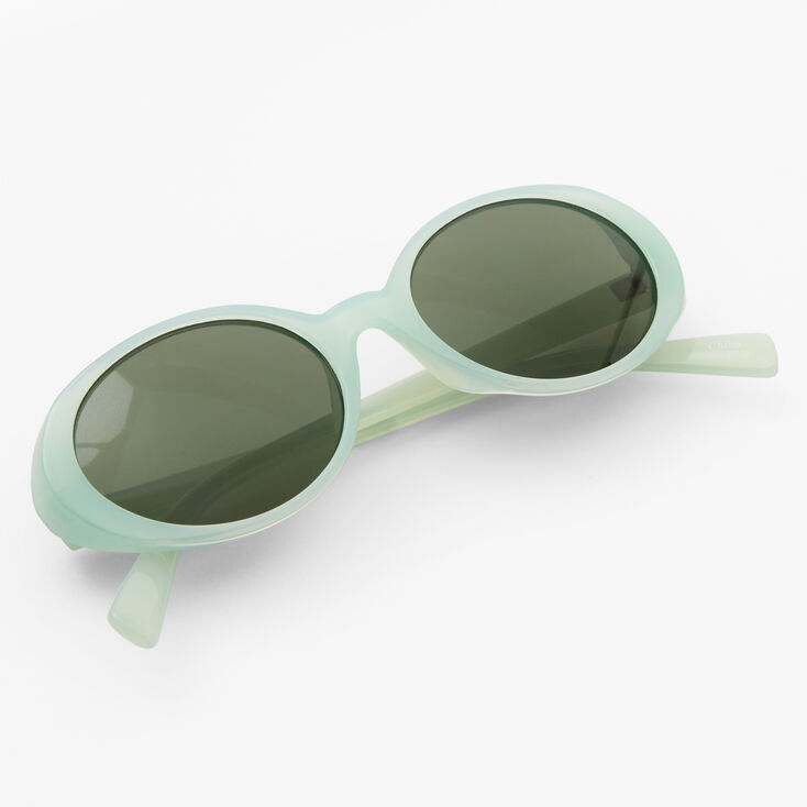 Mint Green Round Sunglasses,