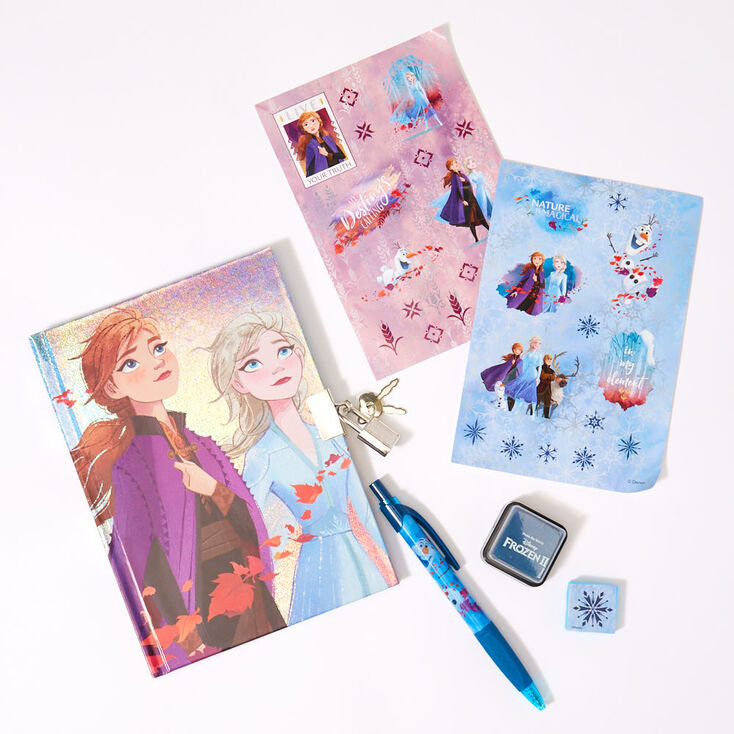 Ensemble journal intime avec tampon La Reine des Neiges 2 &copy;Disney,