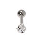 Clou d&#39;oreille piercing tragus &eacute;toile 16&nbsp;g couleur argent&eacute;e,