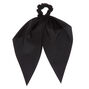 Small Hair Scrunchie Scarf - Black,