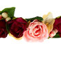 Large Rose Flower Crown - Burgundy,