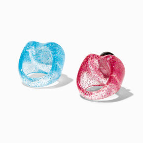 Claire&#39;s Club Acrylic Winter Critters Rings - 2 Pack,
