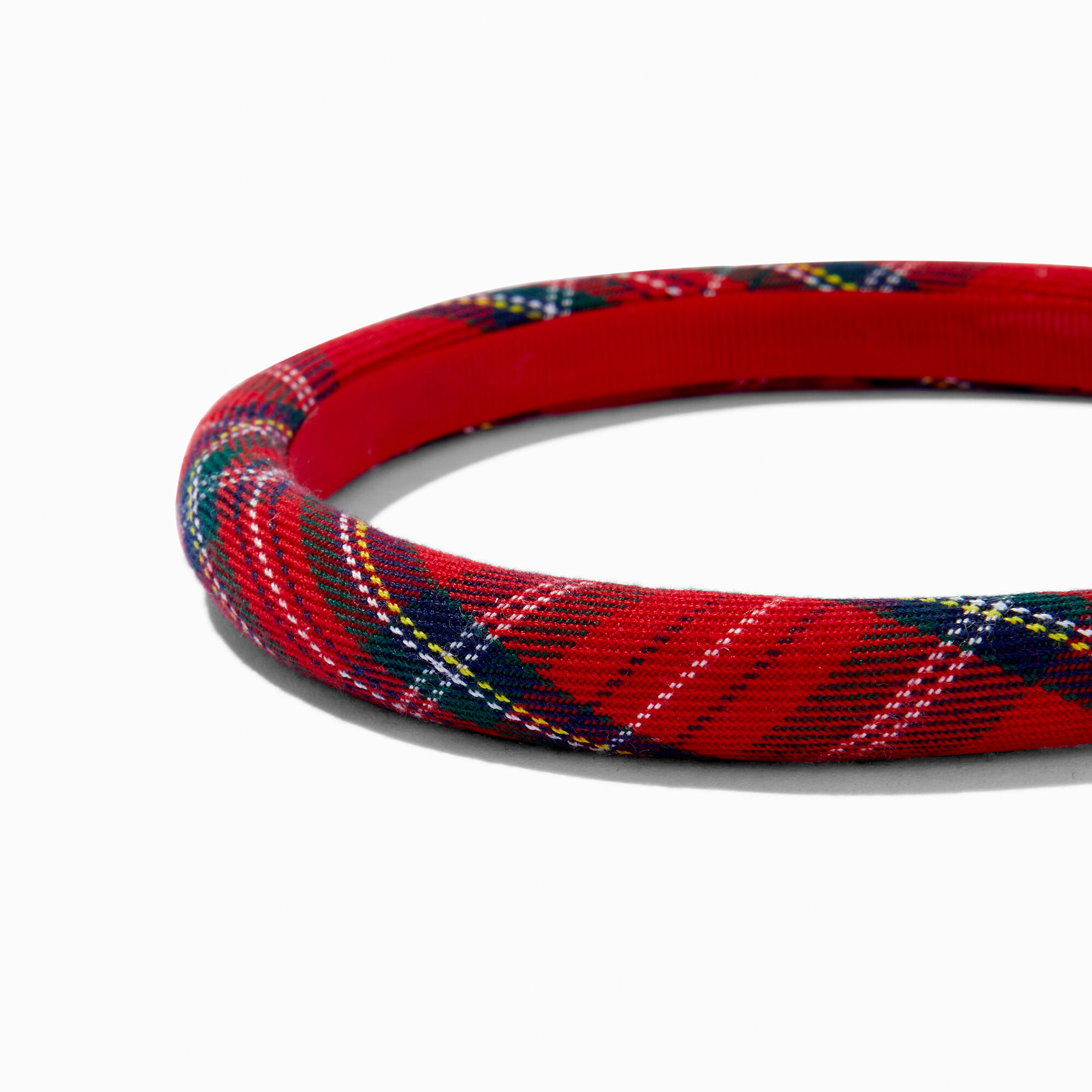 Black Velvet & Red Plaid Headbands - 2 Pack,