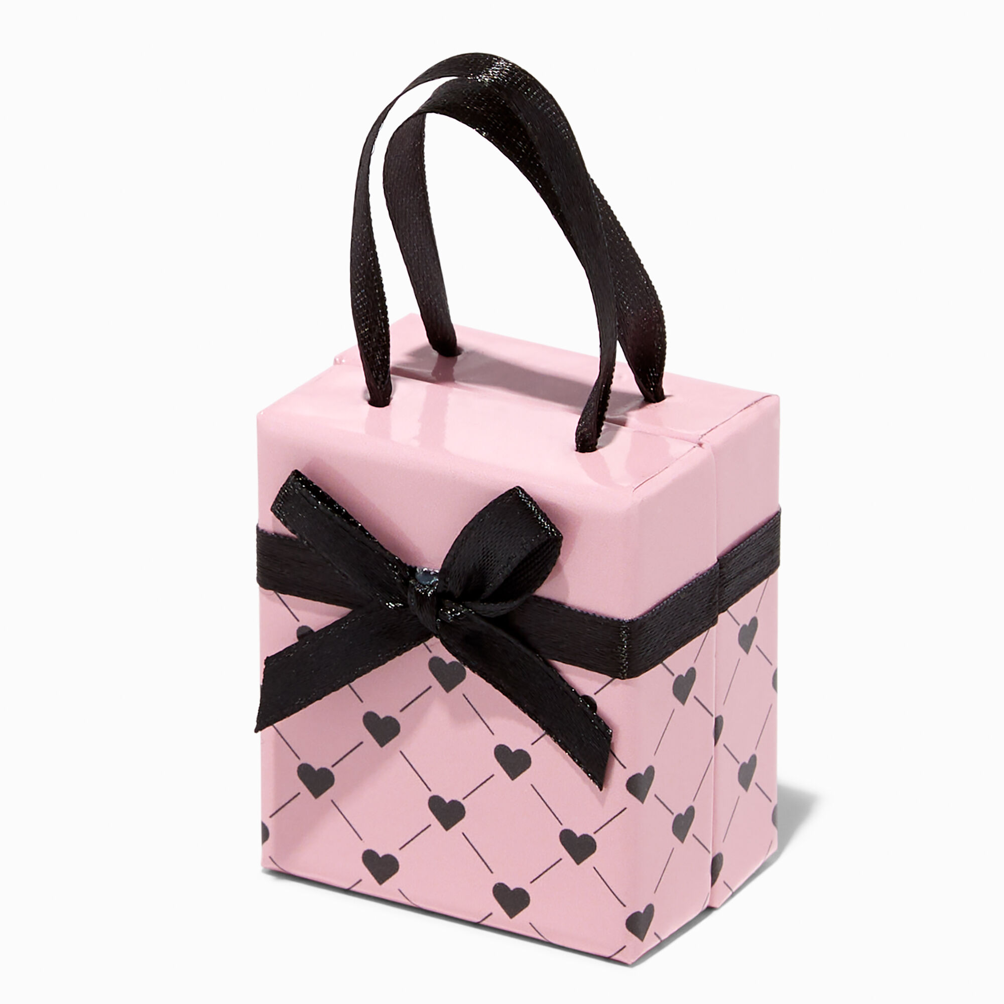 View Claires Small Heart Quilted Gift Box Pink information