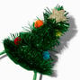 Tinsel &amp; Pom Pom Christmas Tree Headband,