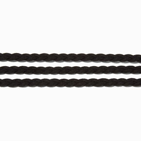 Triple Braided Headwrap - Black,