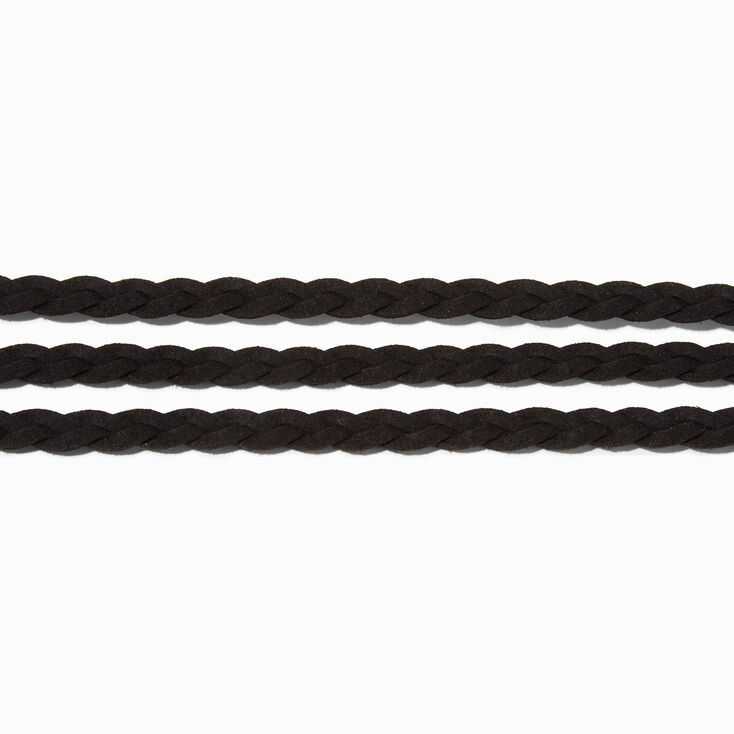 Triple Braided Headwrap - Black,