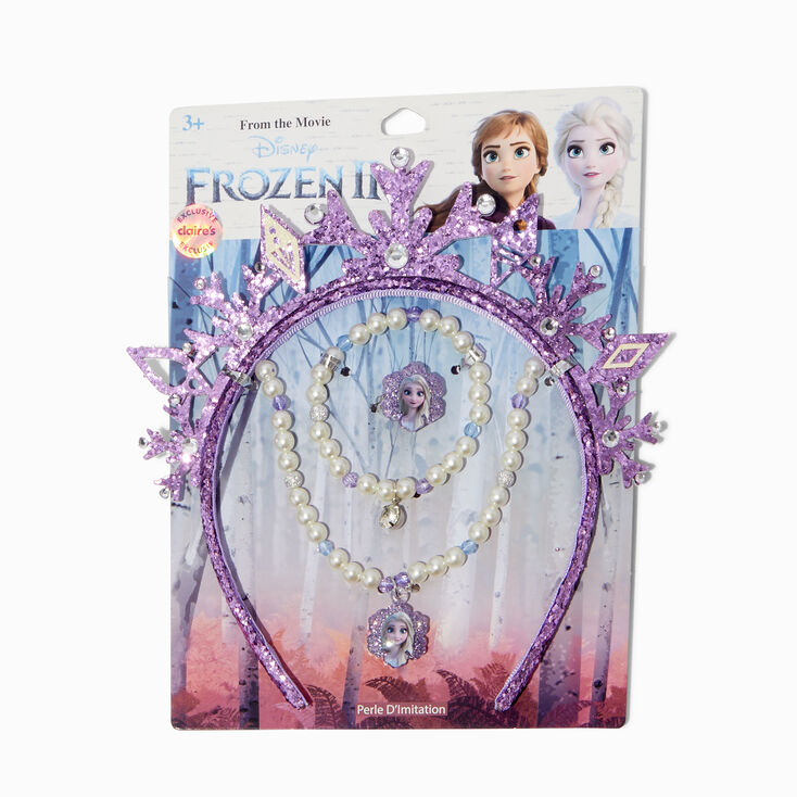Disney Frozen 2 Claire&#39;s Exclusive Tiara &amp; Jewellery Set - 4 Pack,