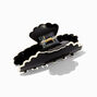 Black &amp; Cream Trim Scalloped Hair Claw,