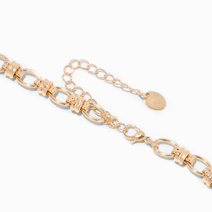 Gold O-Link Chain Necklace,