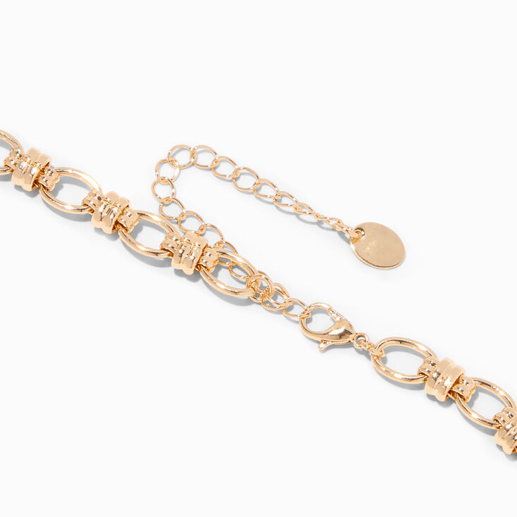 Gold O-Link Chain Necklace,