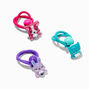Claire&#39;s Jewel Tone Critter Gem Belly Hair Ties - 6 Pack,