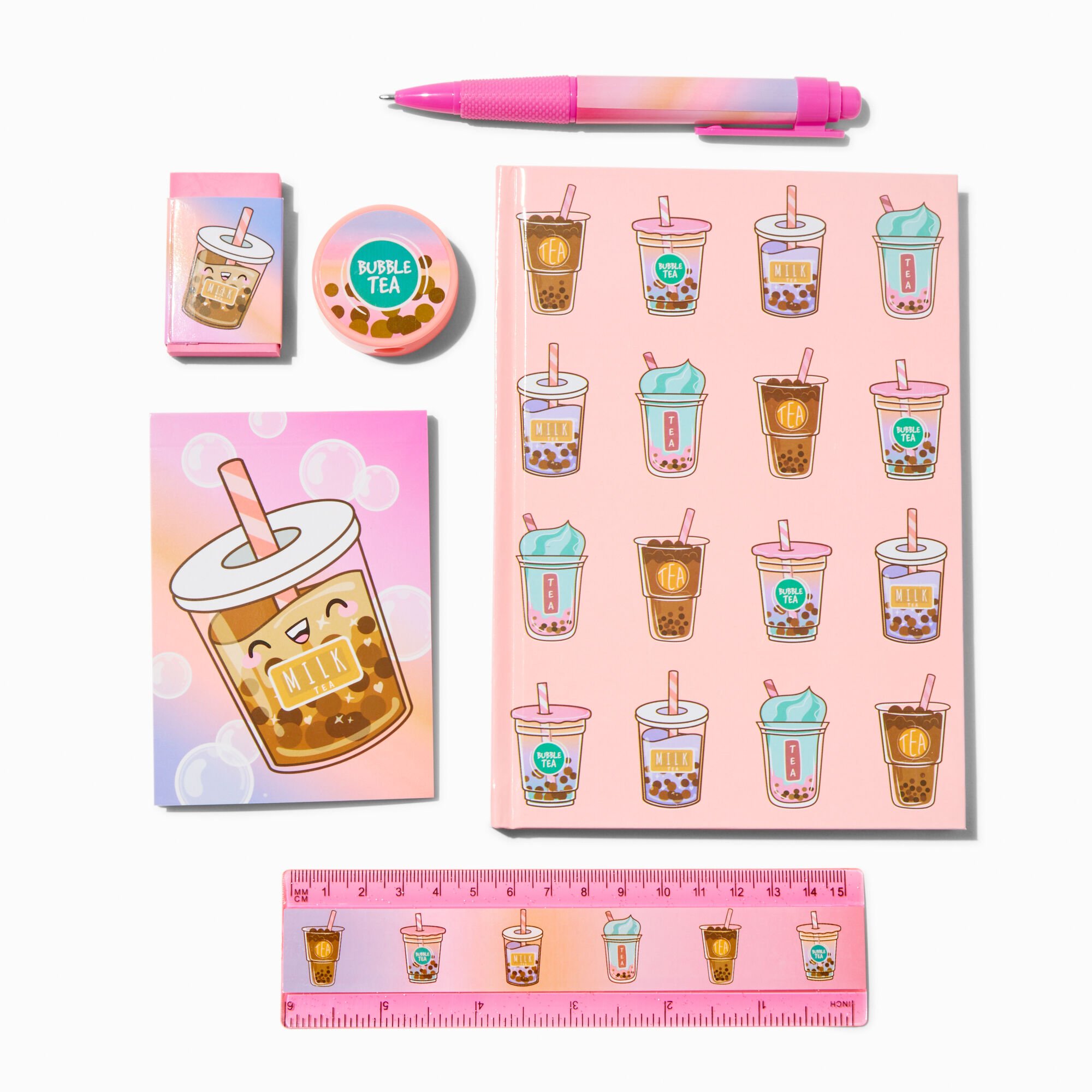 View Claires Boba Tea Stationery Set information