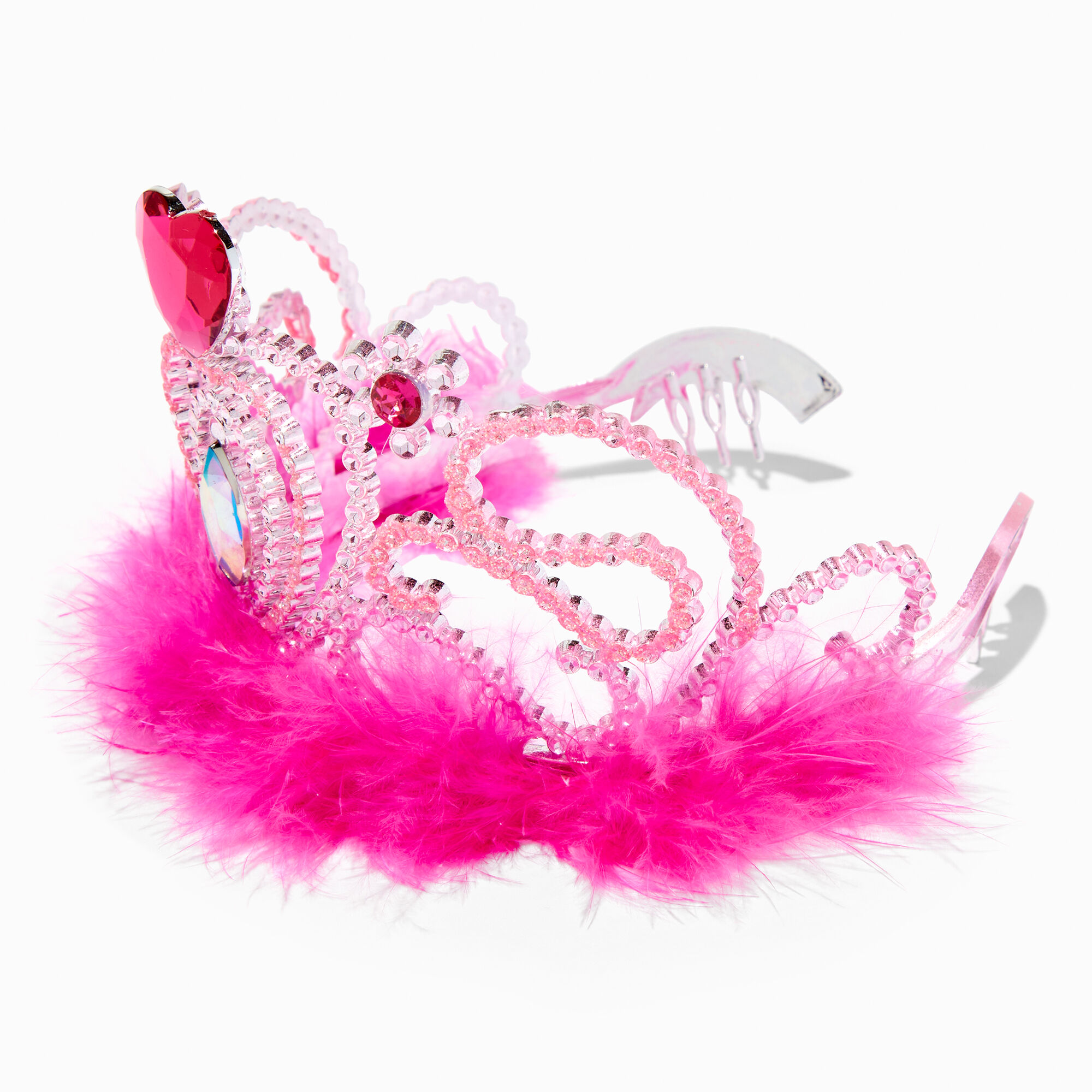 View Claires Club Hot Heart Crown Pink information