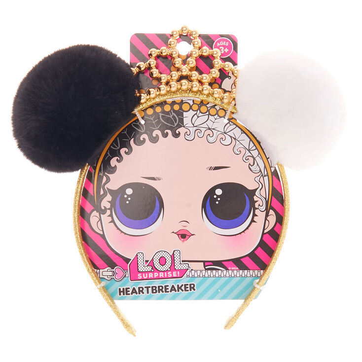 L.O.L. Surprise!&trade; Heartbreaker Spacebuns Headband &ndash; Black &amp; White,