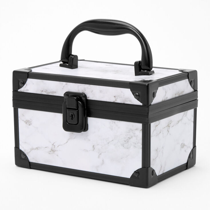 Black and White Marble Lock Box,