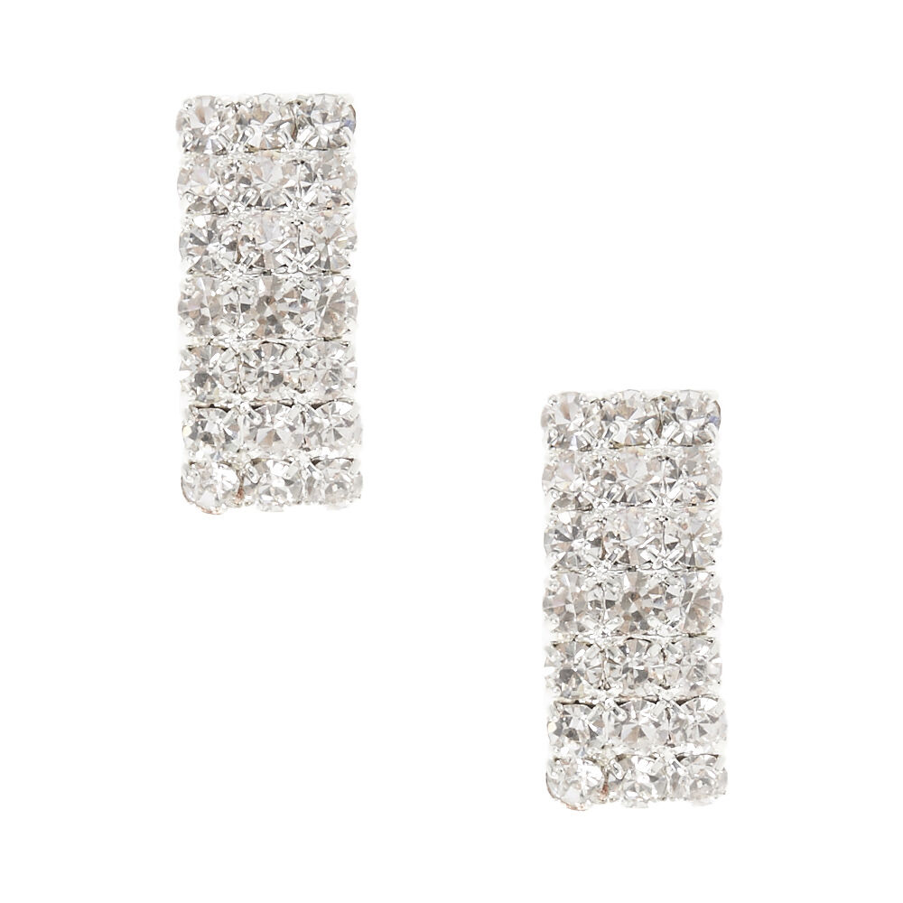 Rectangle crystal earrings online