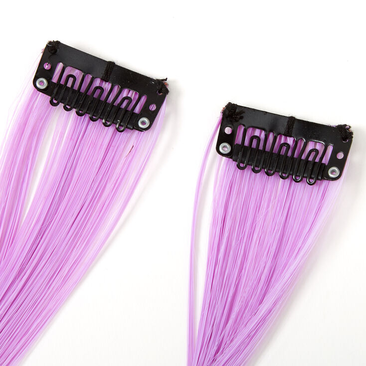 Sky Brown&trade; Ombre Faux Hair Clip In Extensions - Lavender, 2 Pack,