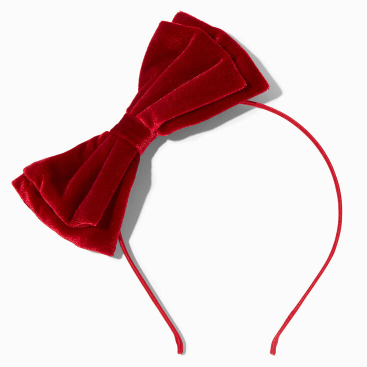 Red Velvet Bow Headband,