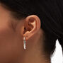 Silver-tone 30MM Hoop Earrings,