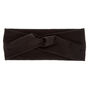 Black Wide Jersey Twisted Headwrap,