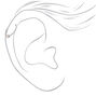 Silver Titanium 20G Fireball Wired Cartilage Earrings - 3 Pack,