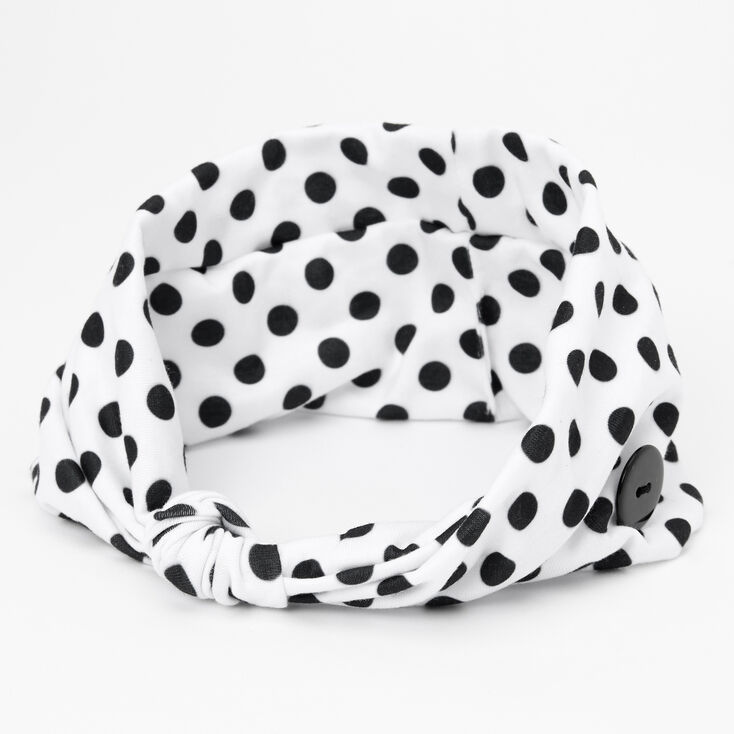 Claire's Bandeau à pois avec boutons Claire's Club