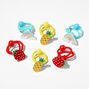 Claire&#39;s Club Glitter Fruit Acrylic Hair Ties - 6 Pack,