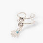 Silver Embellished High Five Ear Cuff,