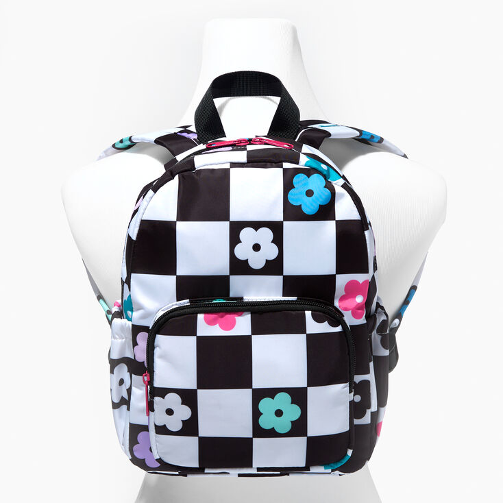 Luxe Checkered Mini Backpack