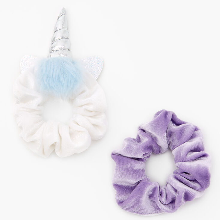 Chouchou licorne en fausse fourrure de taille moyenne Claire&#39;s&nbsp;Club - Lot de 2,