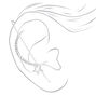 Silver Moon &amp; Stars Ear Cuff Pin,