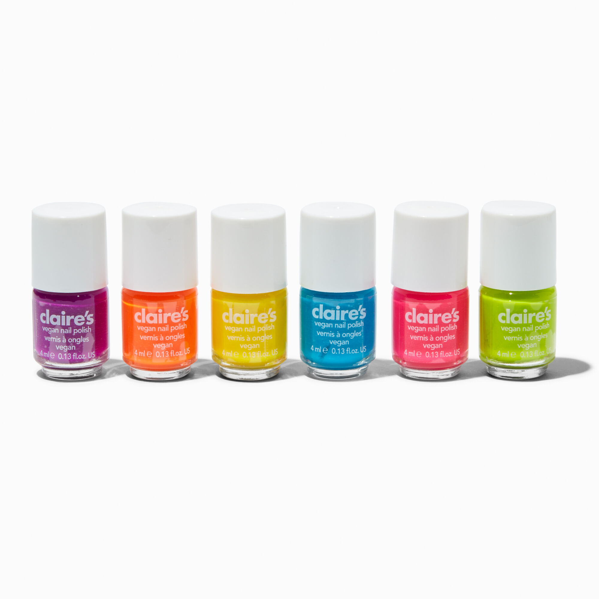 Rainbow Vegan Mini Nail Polish Set - 6 Pack,