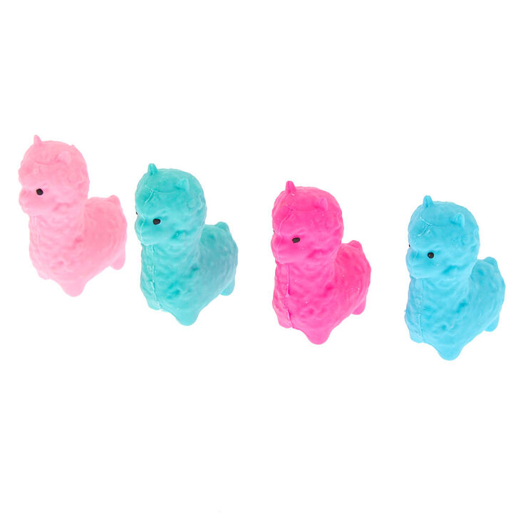 Mixed Llama Erasers - Pink, 4 Pack,