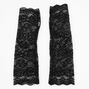 Black Floral Lace Arm Warmers,